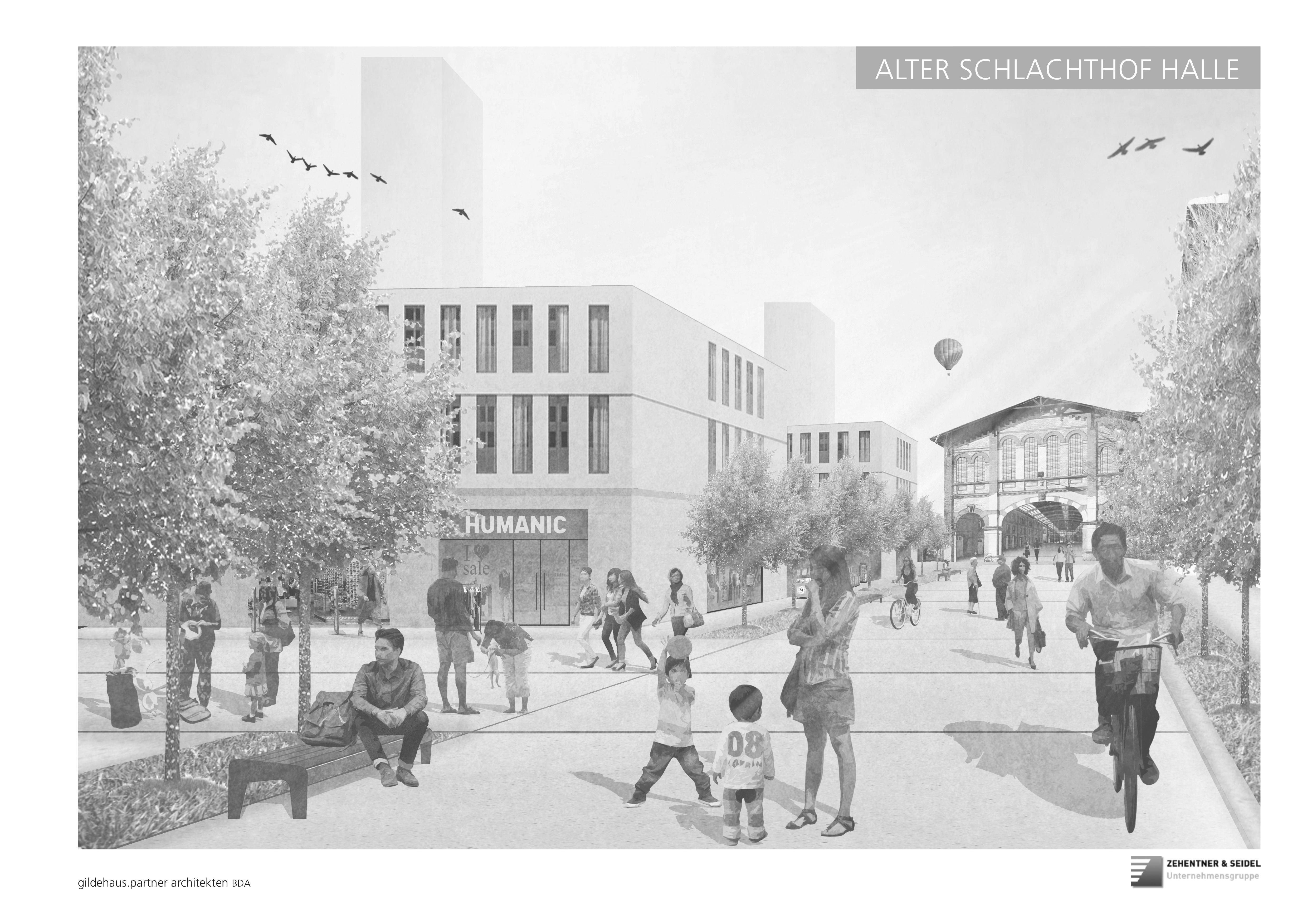 Konzept "Alter Schlachthof Halle" mit gildehaus.partner Architekten, Foto: A.Wenzel-Schlicht 